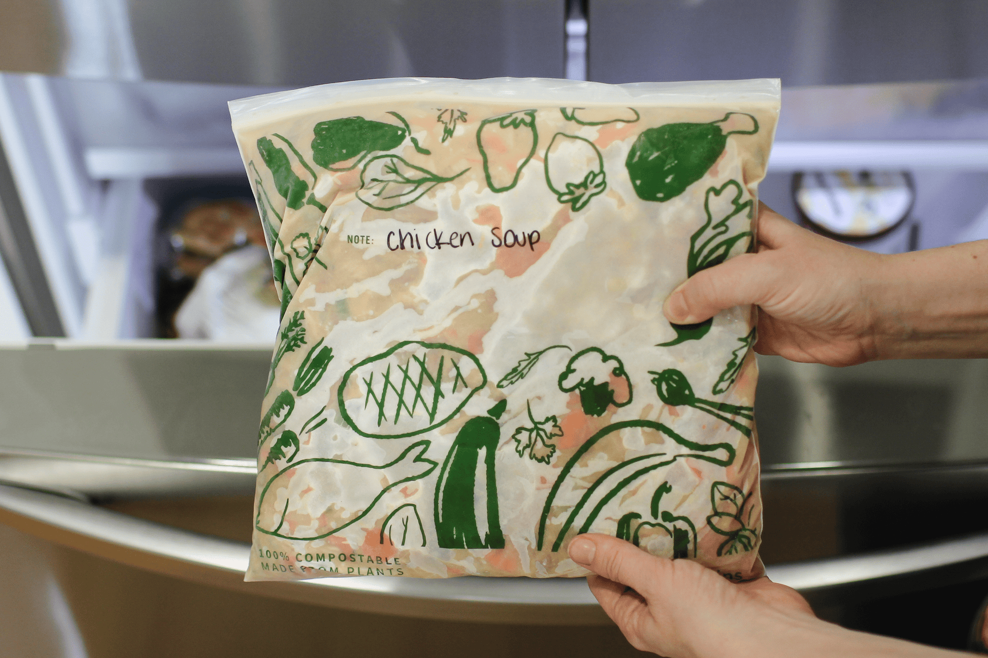 Ziptop Compostable Freezer-Safe Gallon Storage Bags - Lunchskins