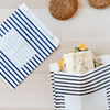 BULK Paper Sandwich Bags Blue Stripe, 500 Count