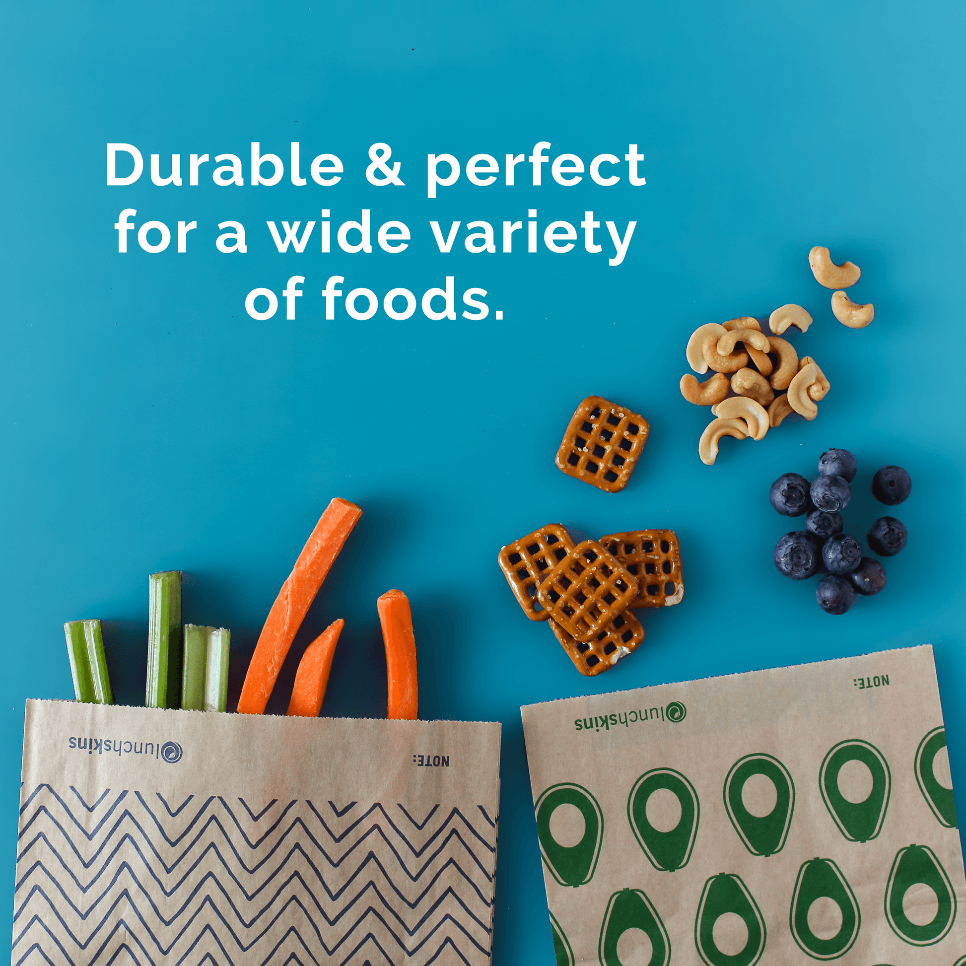 Compostable Paper Quart (XL) Sandwich Bags - Lunchskins