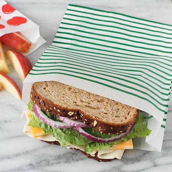 Recyclable Quart (XL) Paper Sandwich Bags - Lunchskins