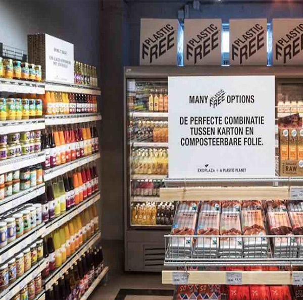 Image of YASSS! World's first plastic-free aisle opens in Netherlands supermarket.