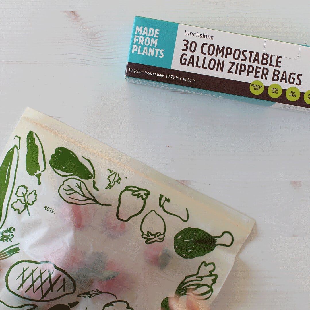 PLANT-BASED ZIPPER BAGS 100% COMPOSTABLE