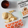 Recyclable Snack Bags Orange 50 Count