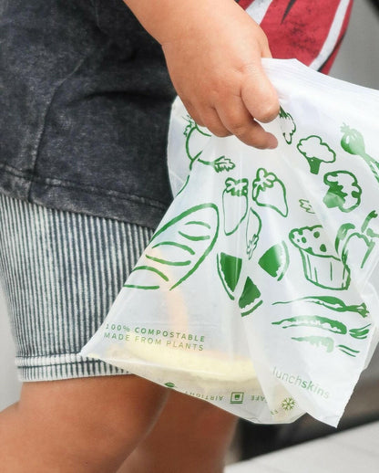Ziptop Compostable Freezer-Safe Sandwich Storage Bags - Lunchskins