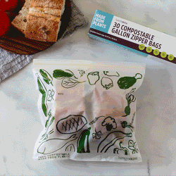 Image of Ziptop Compostable Freezer-Safe Gallon Storage Bags - Lunchskins
