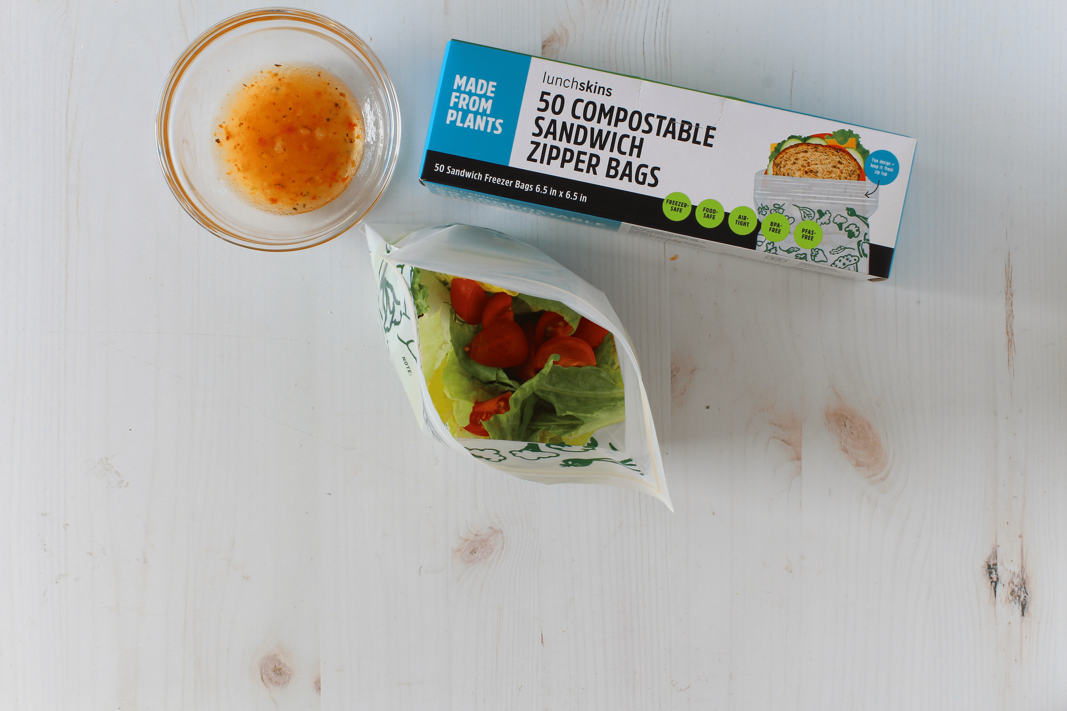 Ziptop Compostable Freezer-Safe Sandwich Storage Bags - Lunchskins