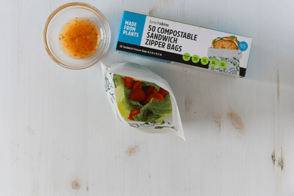 Ziptop Compostable Freezer-Safe Sandwich Storage Bags - Lunchskins
