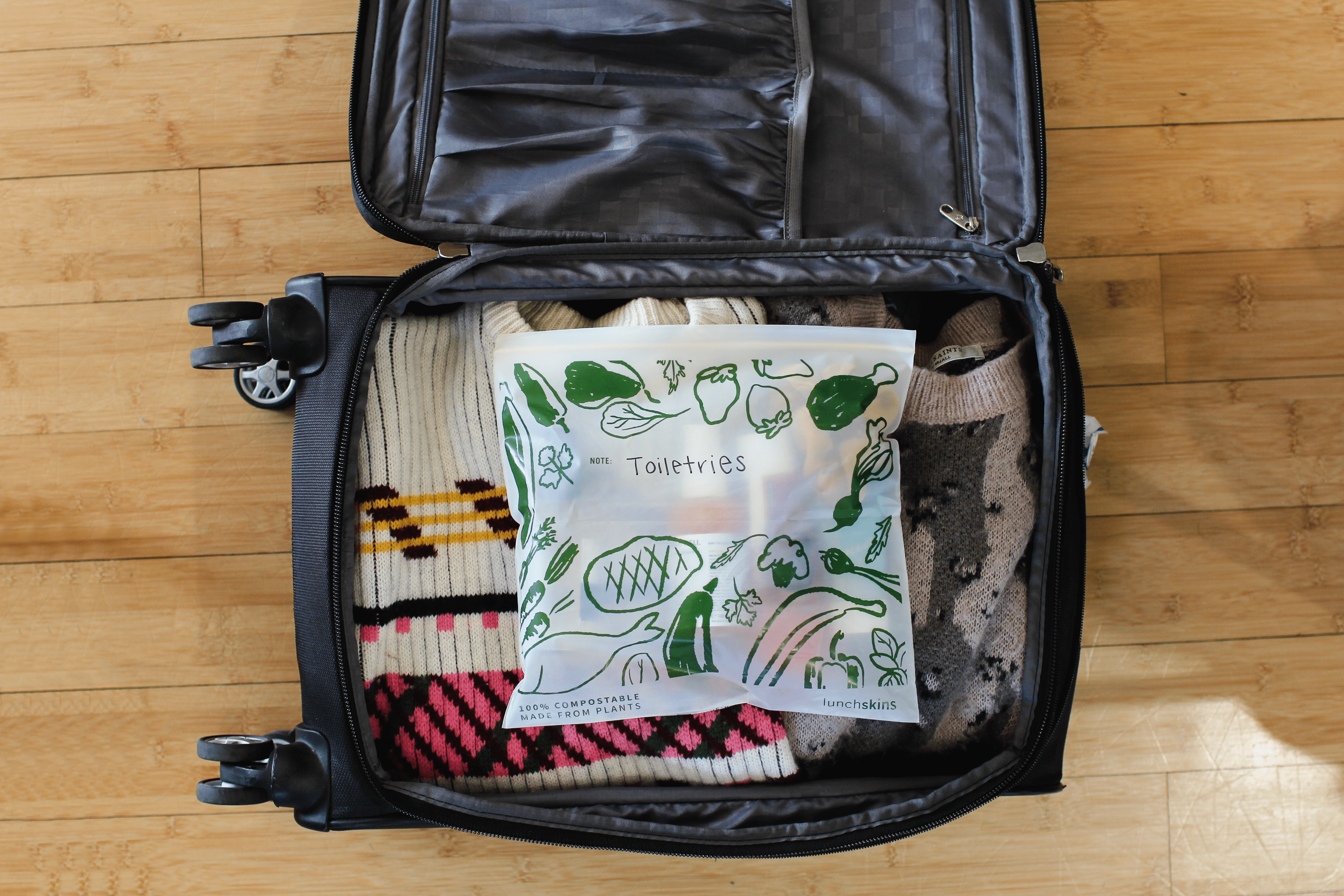 Image of Ziptop Compostable Freezer-Safe Gallon Storage Bags - Lunchskins