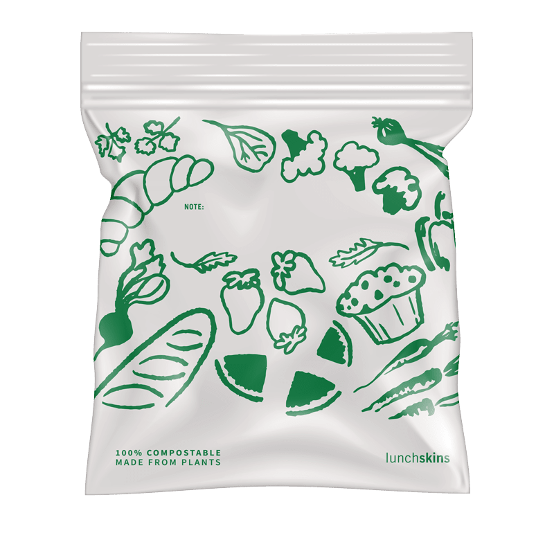 COMPOSTABLE SANDWICH BAG MADE FROM PLANTS