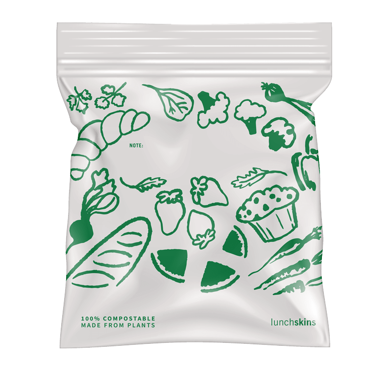 Ziptop Compostable Freezer-Safe Sandwich Storage Bags - Lunchskins
