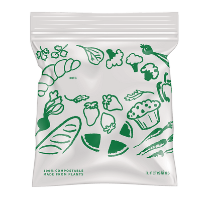Ziptop Compostable Freezer-Safe Sandwich Storage Bags - Lunchskins