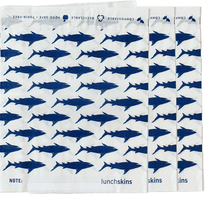 500 Self-Sealing Sandwich Bags - Shark - Lunchskins