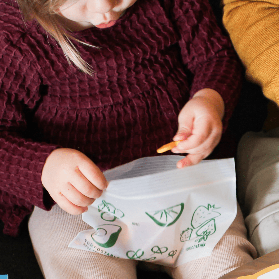 Image of Ziptop Compostable Freezer-Safe Snack Storage Bags - Lunchskins