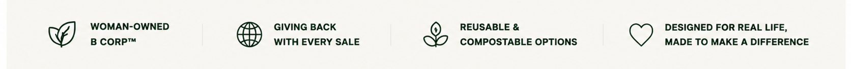 Set of icons and text indicating business practices on a white background