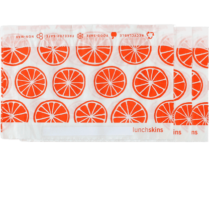 500 Self-Sealing Snack Bags - Orange - Lunchskins