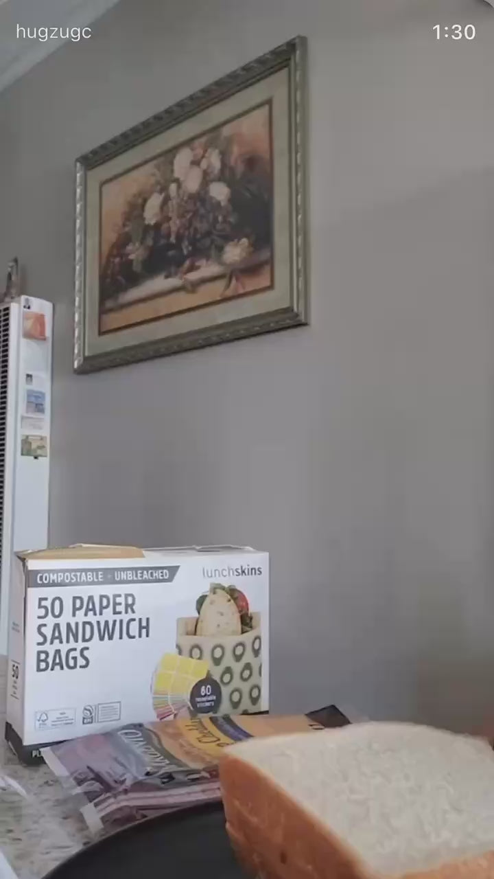 Image of Compostable Paper Sandwich Bags