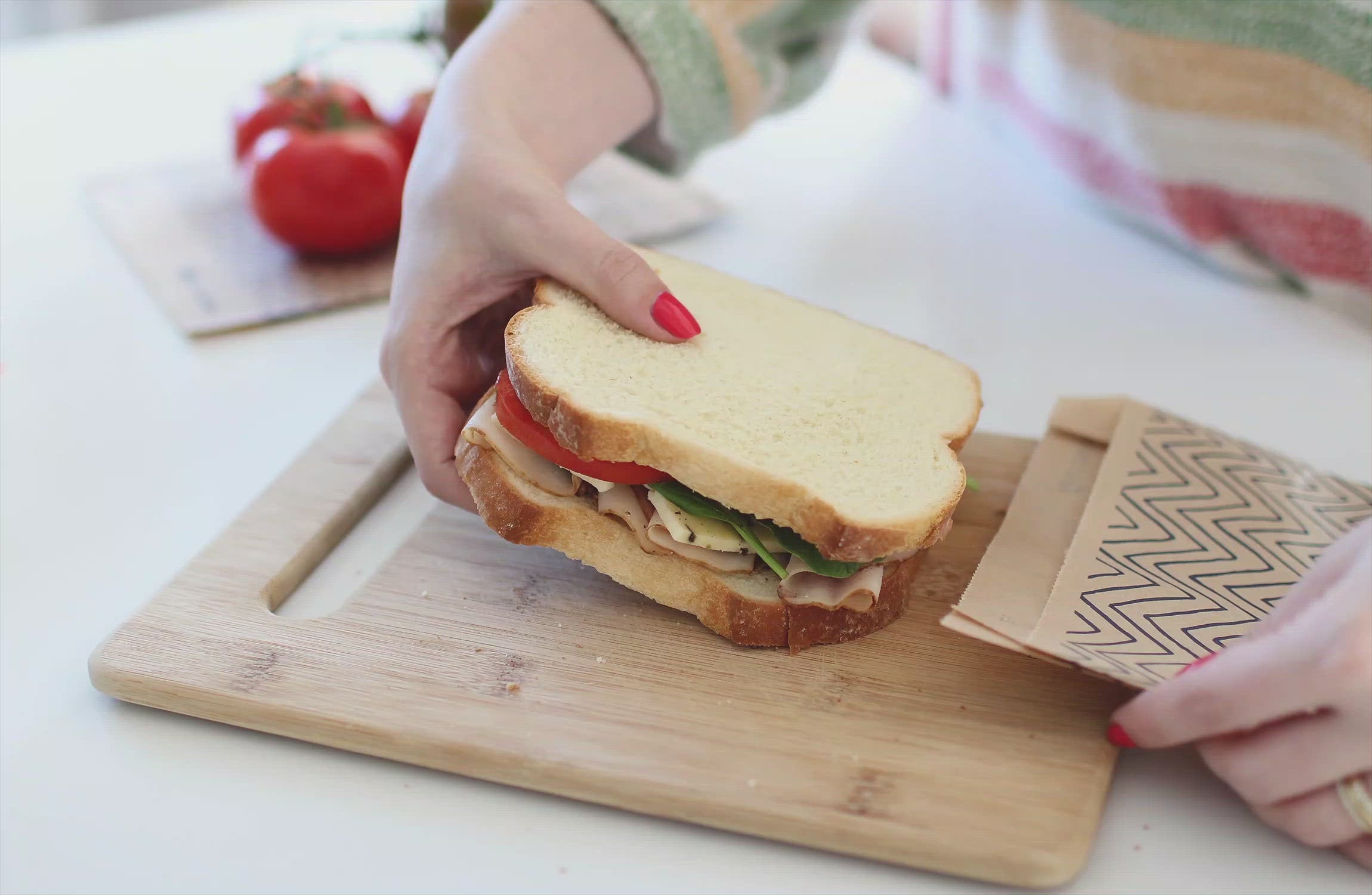 Image of Compostable Paper Quart (XL) Sandwich Bags