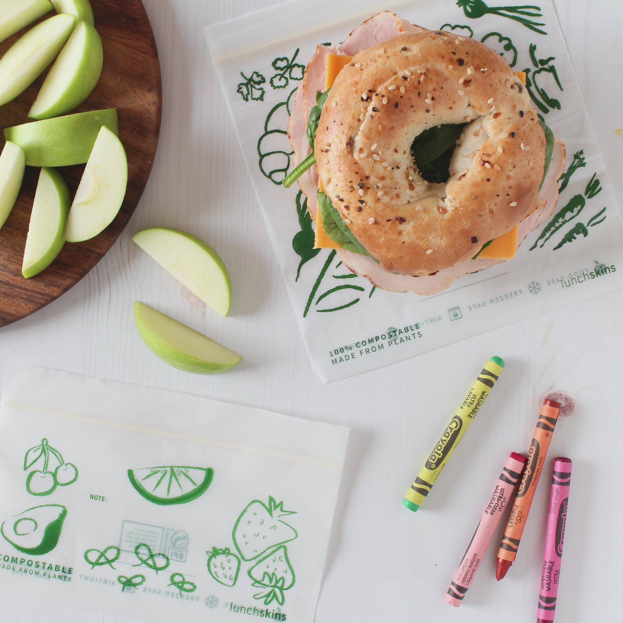 Image of Ziptop Compostable Freezer-Safe Snack Storage Bags - Lunchskins