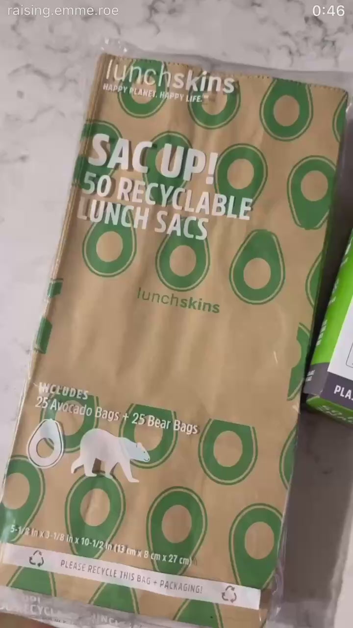 Image of Compostable Paper Lunch Sacs Variety Pack