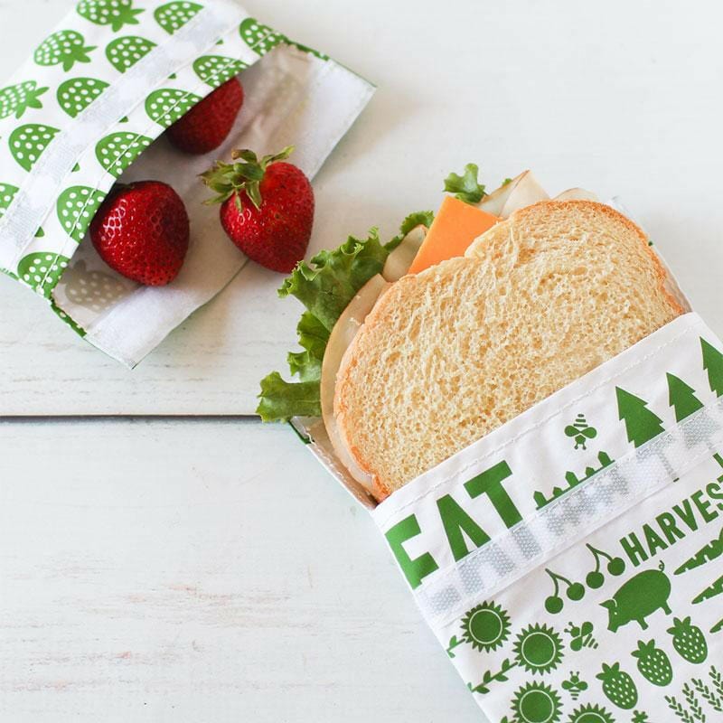 Reusable Lunch Bag Green Farm 2-Pack Bag Set food storage best reusable bag usa today