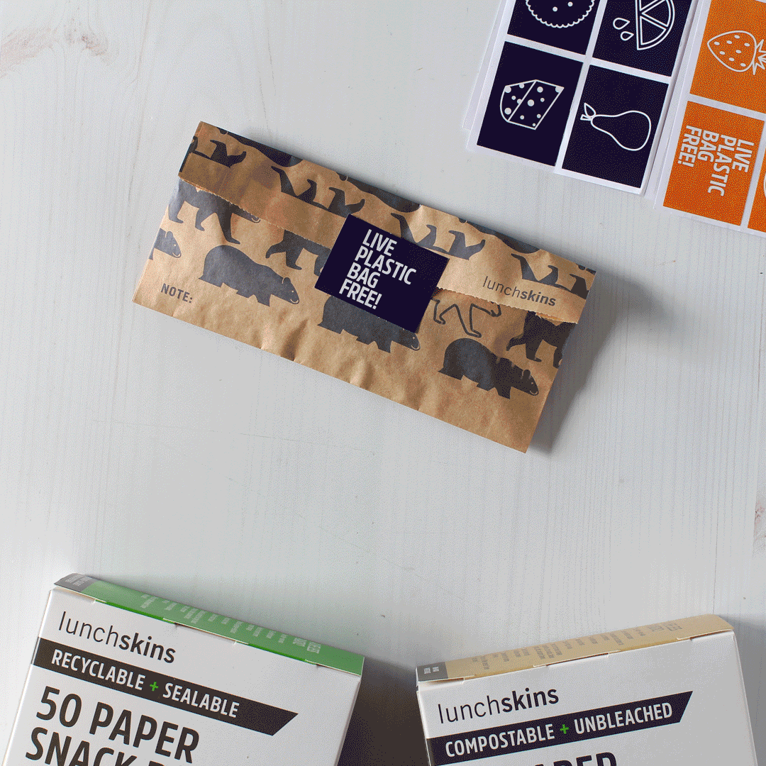 Compostable Paper Snack Bags - Lunchskins