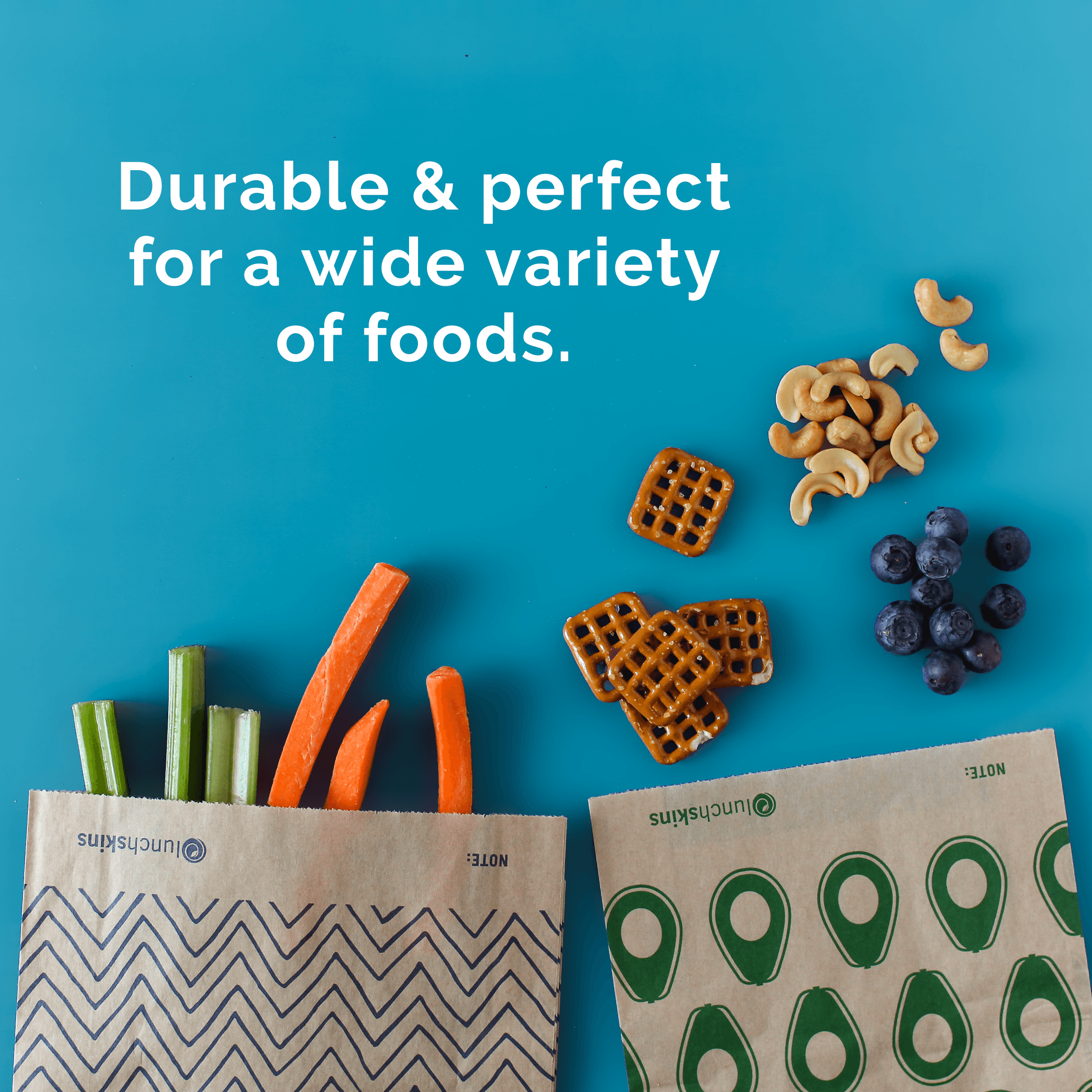 Image of Compostable Paper Quart (XL) Sandwich Bags - Lunchskins