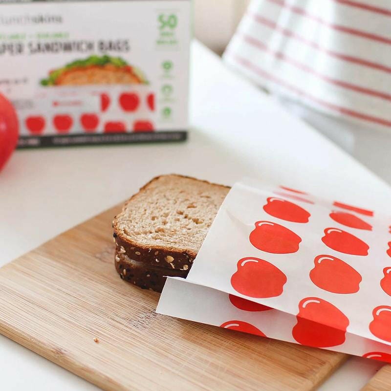 Image of Recyclable Sandwich Bags Apple - Lunchskins