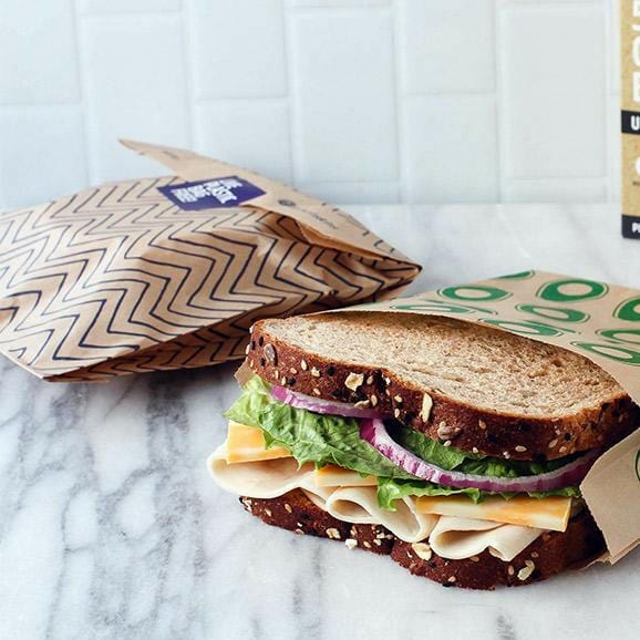 Compostable Paper Quart (XL) Sandwich Bags - Lunchskins