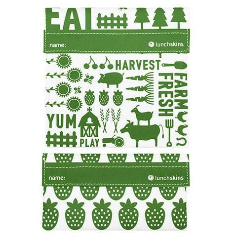 Reusable Lunch Bag Green Farm 2-Pack Bag Set food storage best reusable bag usa today