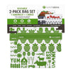 Reusable Lunch Bag Green Farm 2-Pack Bag Set food storage best reusable bag usa today
