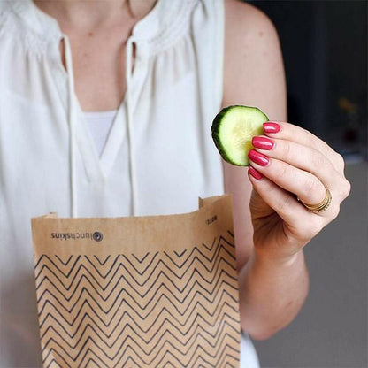 Compostable Paper Quart (XL) Sandwich Bags - Lunchskins