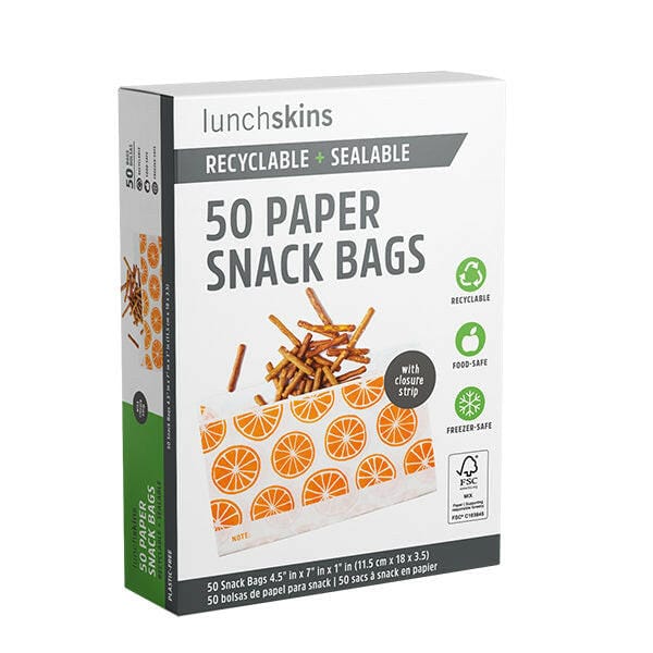 Image of Recyclable Paper Snack Bags - Lunchskins