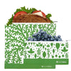 Reusable 2-Pack Zippered Bag Set Green Tree for food storage best reusable bag usa today