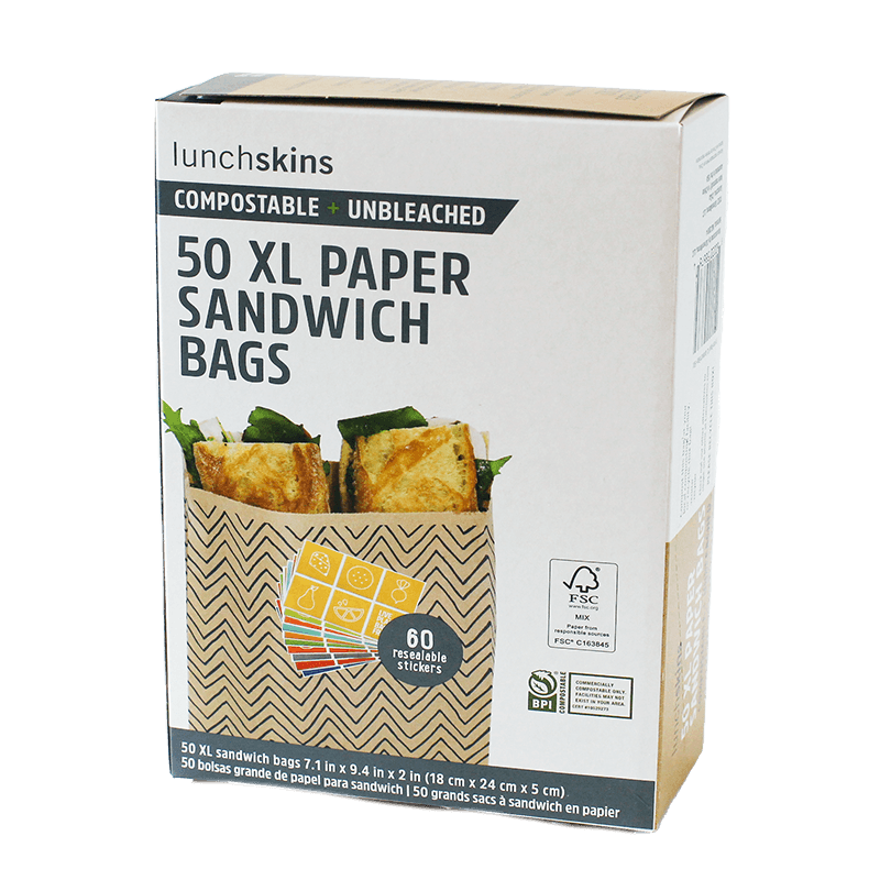 sandwich bags s/25, ziplock compostable - Whisk